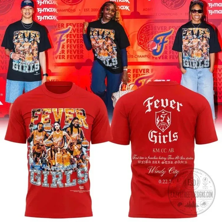 All Stars Aliyah Boston x Caitlin Clark x Kelsey Mitchell TShirt Special Limited Edition 2026 Red V2